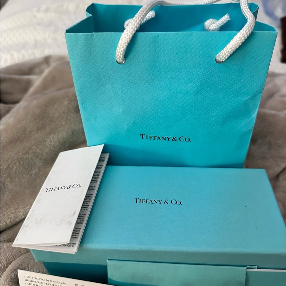 Used Tiffany box-bag-authentication card